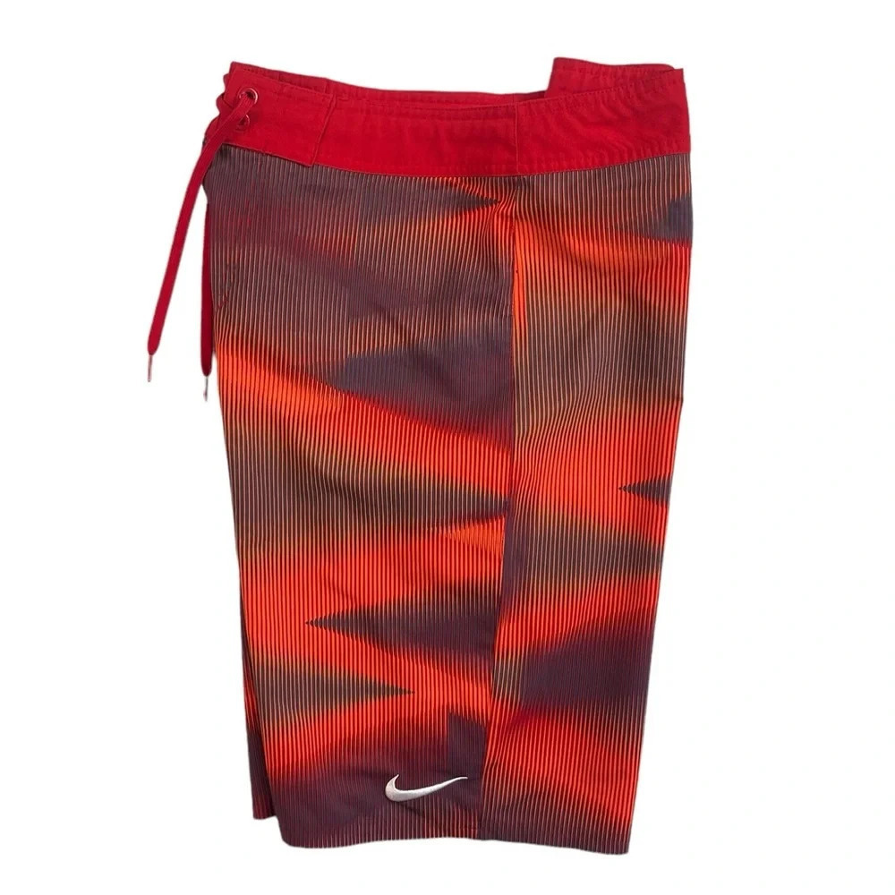 Sh56 Mens Nike Brand Striped Surfer Surfing Board Shorts 32